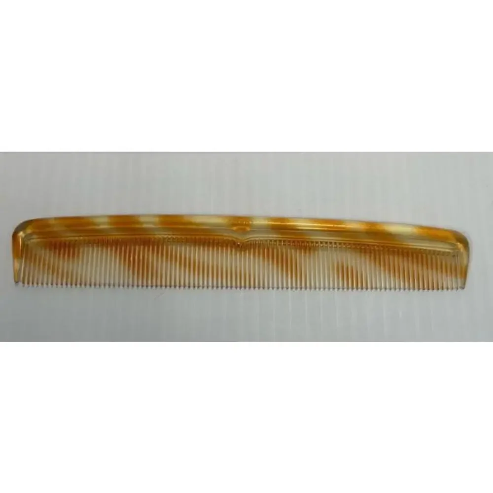 3 Vintage Combs Comb Bright Gold Seal New Old Stock 6‎ 3/4” USA Hand Finished